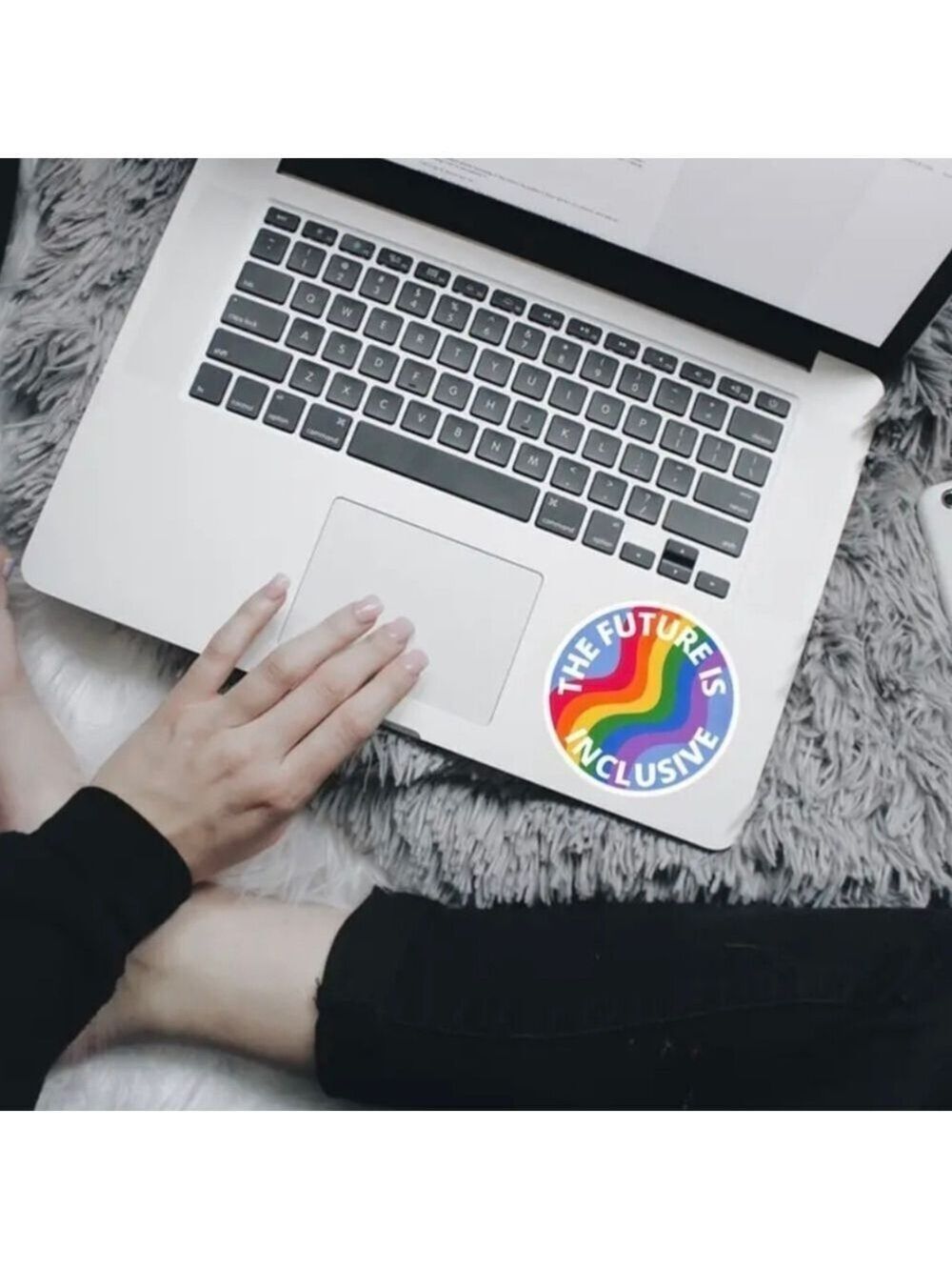 🌈 Decal "The Future Is Inclusive" decal for home or car - Picture 4 of 5